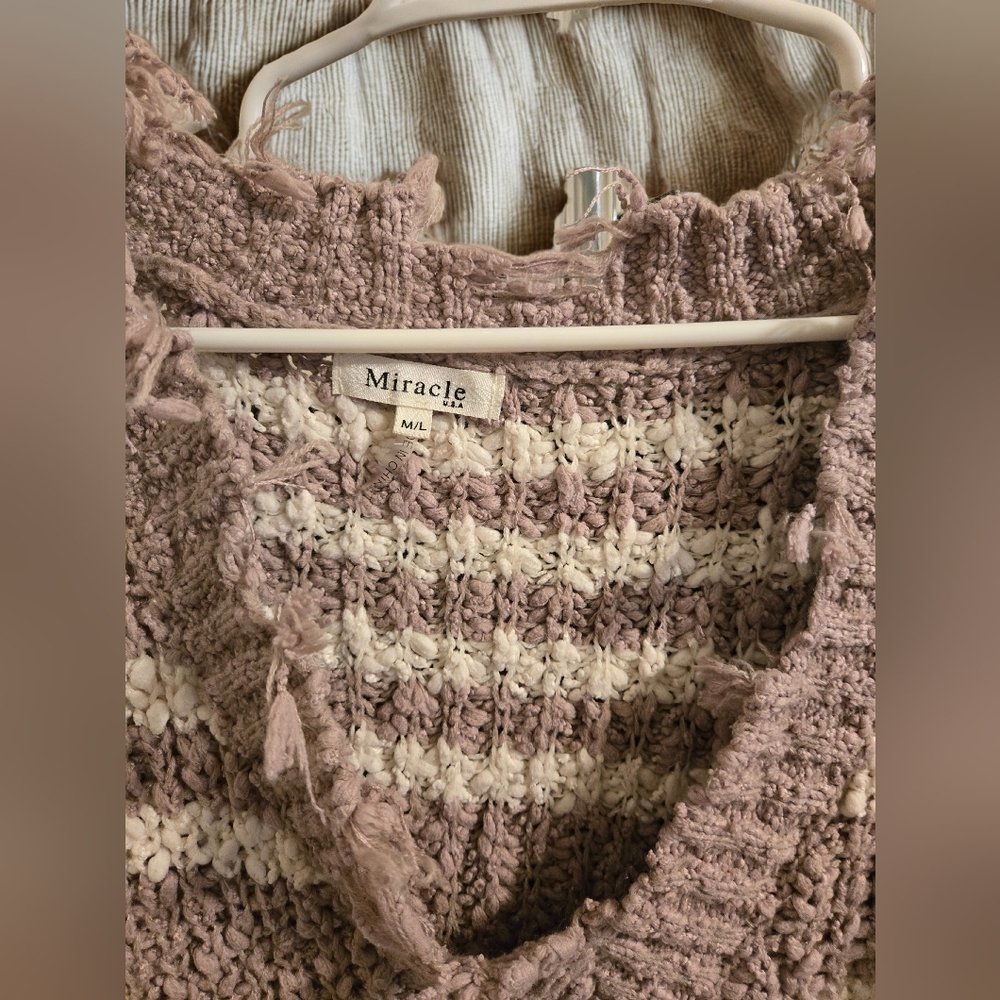 Cozy Striped V-Neck Sweater - Picture 2 of 4